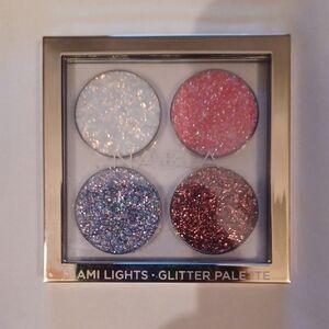 Nabla Miami Lights Glitter Eyeshadow Palette - Silver, Pink, Blue, Copper